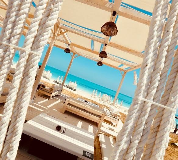 Rope cabana seating