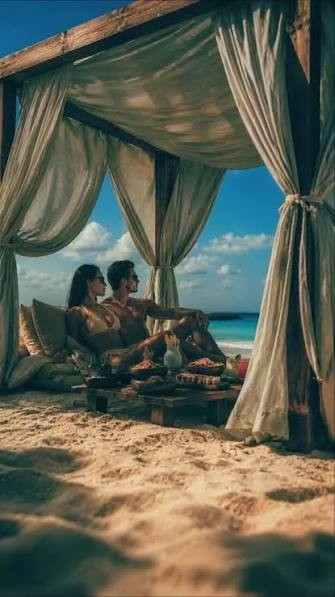 Private cabana seating