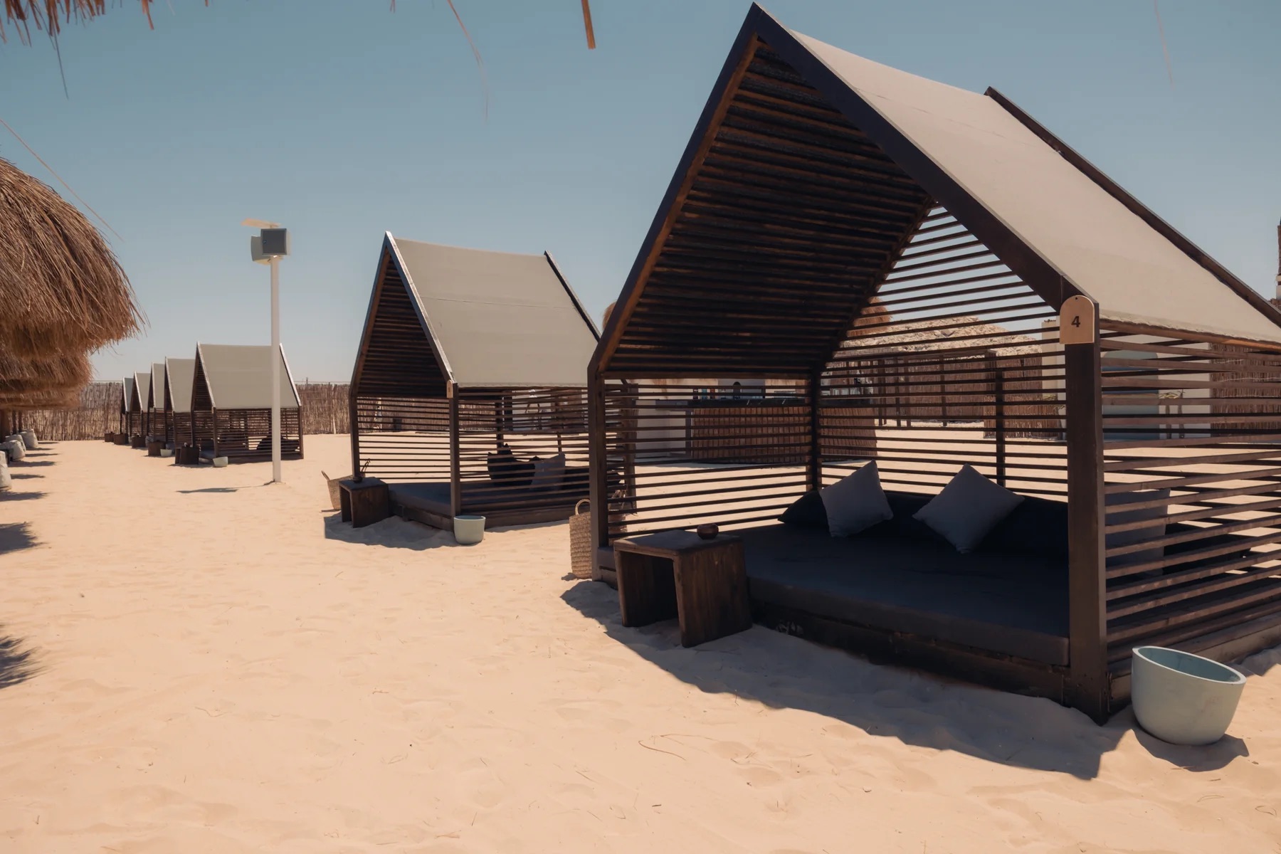Route 5 Beach private cabanas